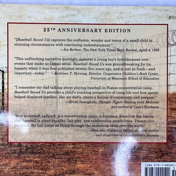 Baseball Saved Us 25th Anniversary Edition By Ken Mochizuki & Dom Lee 2018 WWII - Picture 6 of 16